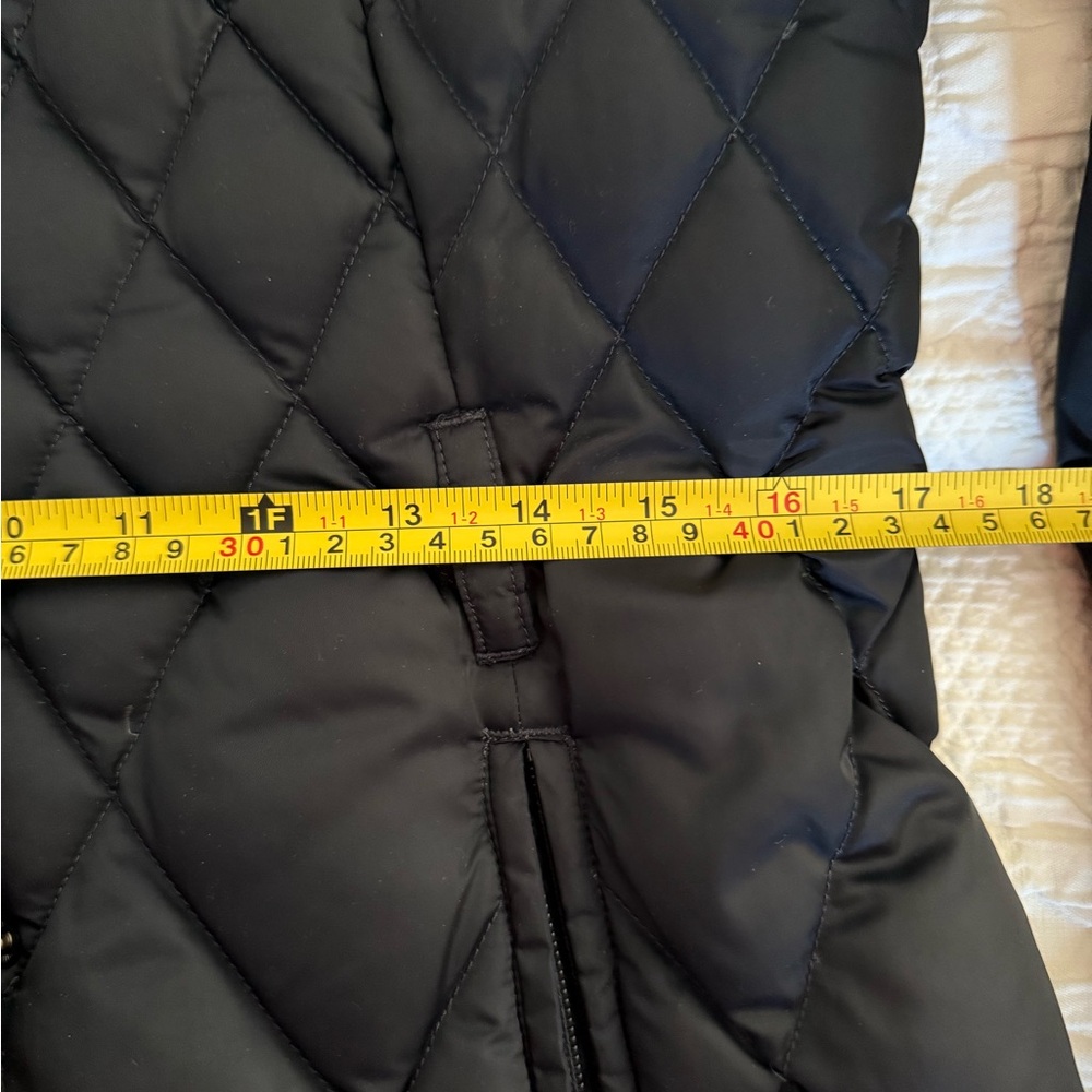 Women’s The NORTHFACE 3/4 length Navy zip jacket hood in collar Sz M - Picture 11 of 16